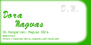 dora magvas business card